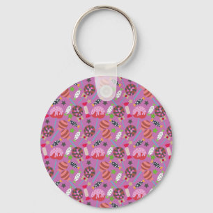 Candy pattern   Lollies pattern   lollipop 19 Keychain