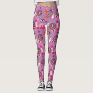 Candy pattern   Lollies pattern   lollipop 19 Leggings