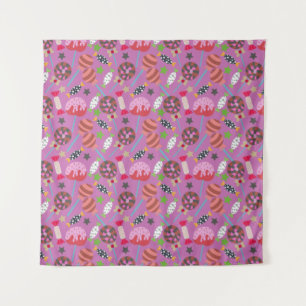 Candy pattern Lollies pattern lollipop 19 Tapestry