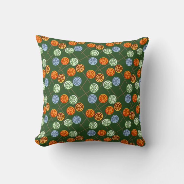 Candy pattern | Lollies pattern | lollipop 22 Throw Pillow (Front)