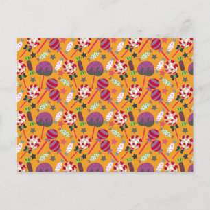 Candy pattern Lollies pattern lollipop 23 Postcard