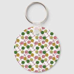 Candy pattern   Lollies pattern   lollipop 24 Keychain