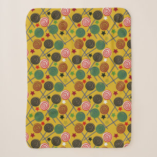 Candy pattern Lollies pattern lollipop 25 Sherpa Blanket