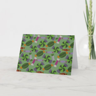 Candy pattern Lollies pattern lollipop 27 Card