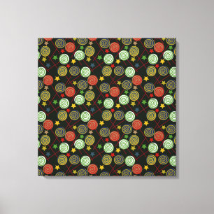 Candy pattern Lollies pattern lollipop 28 Canvas Print