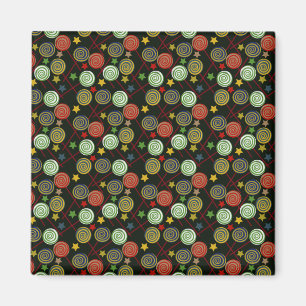 Candy pattern Lollies pattern lollipop 28 Magnet
