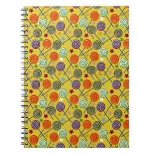 Candy pattern   Lollies pattern   lollipop 30 Notebook