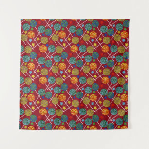 Candy pattern Lollies pattern lollipop 32 Tapestry