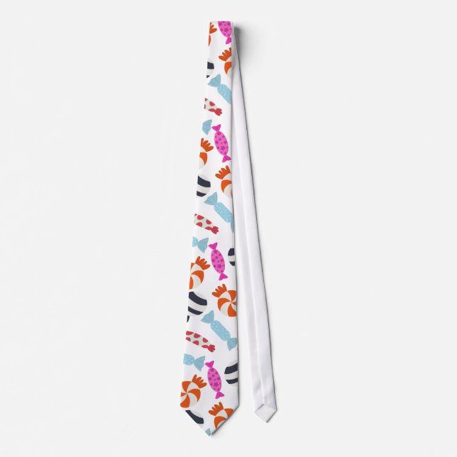 Candy pattern | Lollies pattern | lollipop 35 Tie (Front)