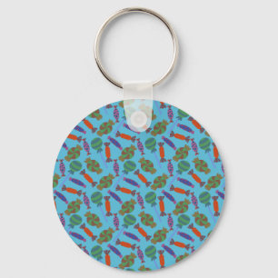 Candy pattern Lollies pattern lollipop 36 Keychain