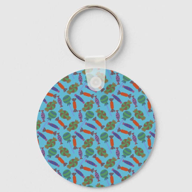 Candy pattern | Lollies pattern | lollipop 36 Keychain (Front)
