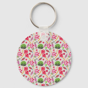 Candy pattern Lollies pattern lollipop 38 Keychain