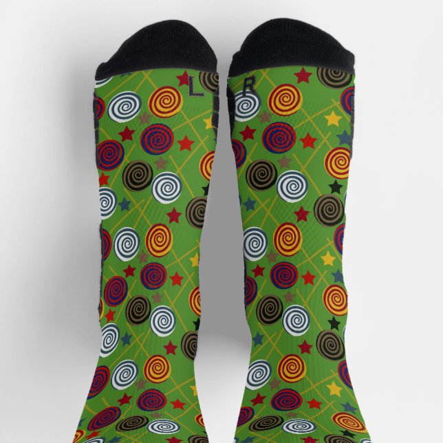 Candy pattern | Lollies pattern | lollipop 39 Post Socks (Top)