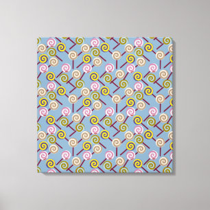 Candy pattern Lollies pattern lollipop 3 Canvas Print