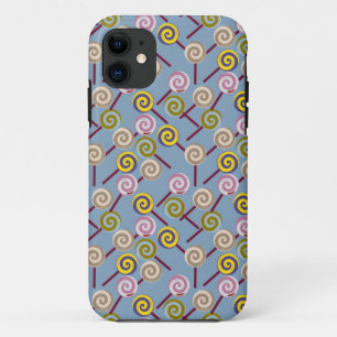 Candy pattern Lollies pattern lollipop 3 iPhone 11 Case