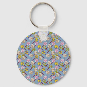 Candy pattern Lollies pattern lollipop 3 Keychain