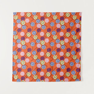 Candy pattern Lollies pattern lollipop 42 Tapestry
