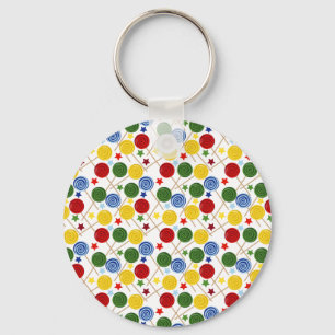 Candy pattern Lollies pattern lollipop 43 Keychain