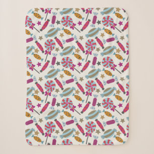 Candy pattern   Lollies pattern   lollipop 45 Sherpa Blanket