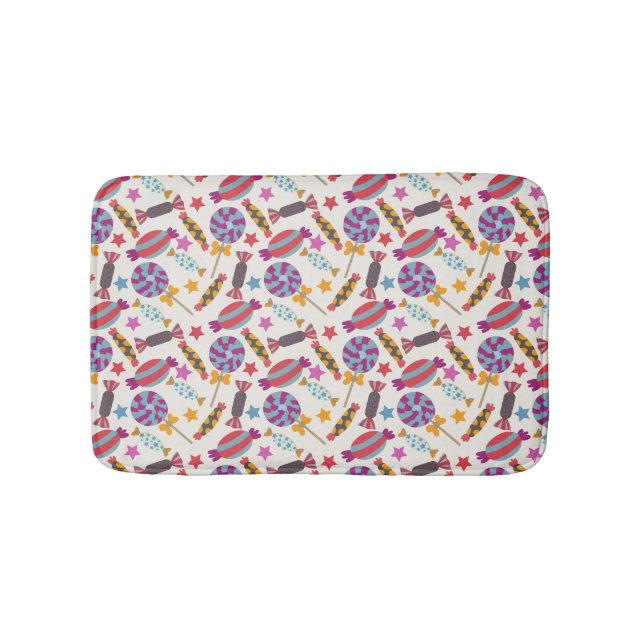 Candy pattern | Lollies pattern | lollipop 46 Bath Mat (Front)