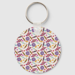 Candy pattern Lollies pattern lollipop 46 Keychain
