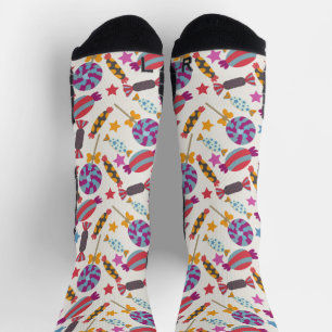 Candy pattern Lollies pattern lollipop 46 Squa Socks