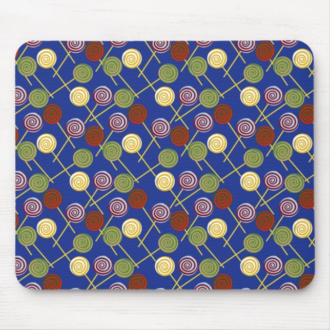 Candy pattern | Lollies pattern | lollipop 4 Mouse Pad (Front)
