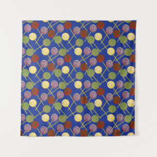 Candy pattern Lollies pattern lollipop 4 Tapestry