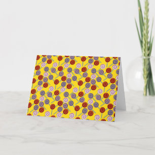 Candy pattern   Lollies pattern   lollipop 50 Card