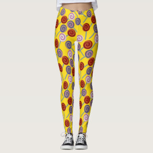 Candy pattern   Lollies pattern   lollipop 50 Leggings