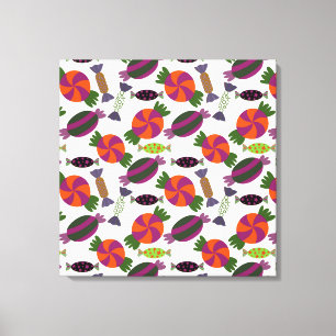 Candy pattern Lollies pattern lollipop 51 Canvas Print