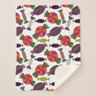 Candy pattern Lollies pattern lollipop 51 Sherpa Blanket