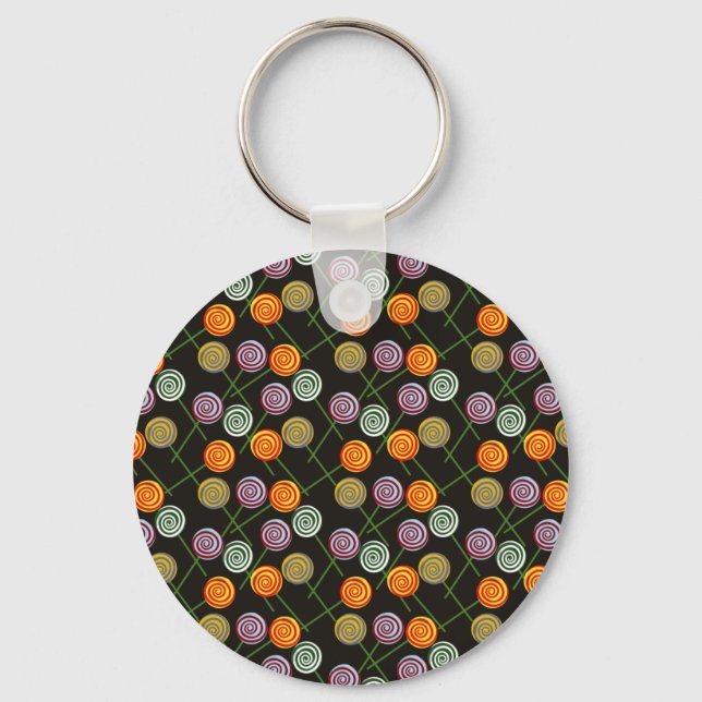 Candy pattern | Lollies pattern | lollipop 52 Keychain (Front)