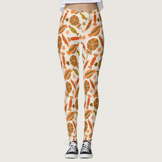 Candy pattern | Lollies pattern | lollipop 54 Leggings (Front)