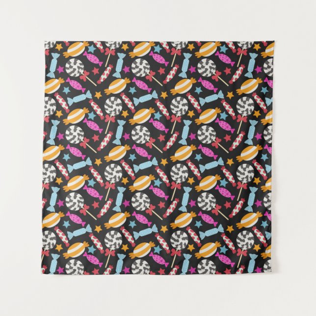 Candy pattern | Lollies pattern | lollipop 56 Tapestry (Front)