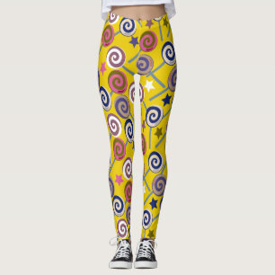 Candy pattern   Lollies pattern   lollipop 60 Leggings