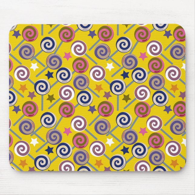 Candy pattern | Lollies pattern | lollipop 60 Mouse Pad (Front)