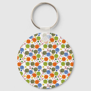Candy pattern Lollies pattern lollipop 61 Keychain