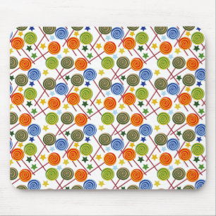 Candy pattern   Lollies pattern   lollipop 61 Mouse Pad