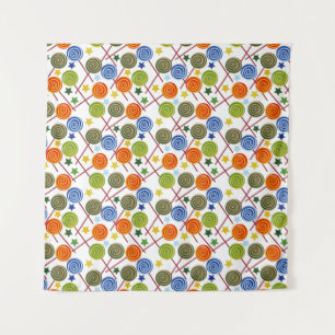 Candy pattern   Lollies pattern   lollipop 61 Tapestry