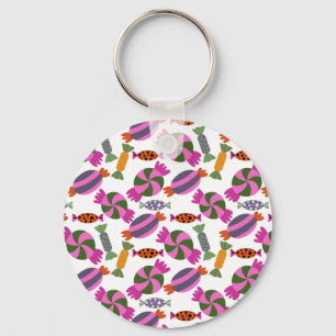 Candy pattern Lollies pattern lollipop 6 Keychain