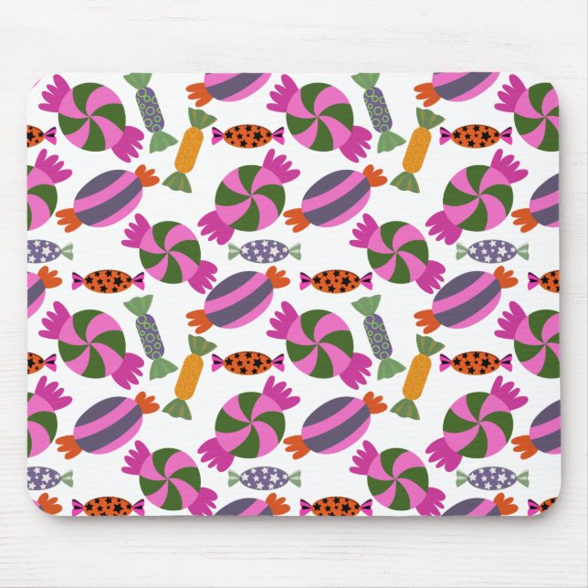 Candy pattern | Lollies pattern | lollipop 6 Mouse Pad (Front)