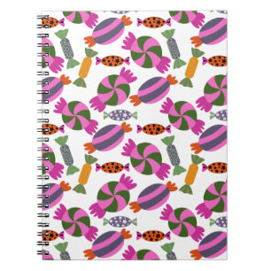 Candy pattern Lollies pattern lollipop 6 Notebook