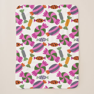 Candy pattern Lollies pattern lollipop 6 Sherpa Blanket