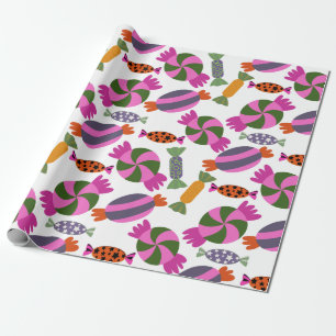 Candy pattern   Lollies pattern   lollipop 6 Wrapping Paper