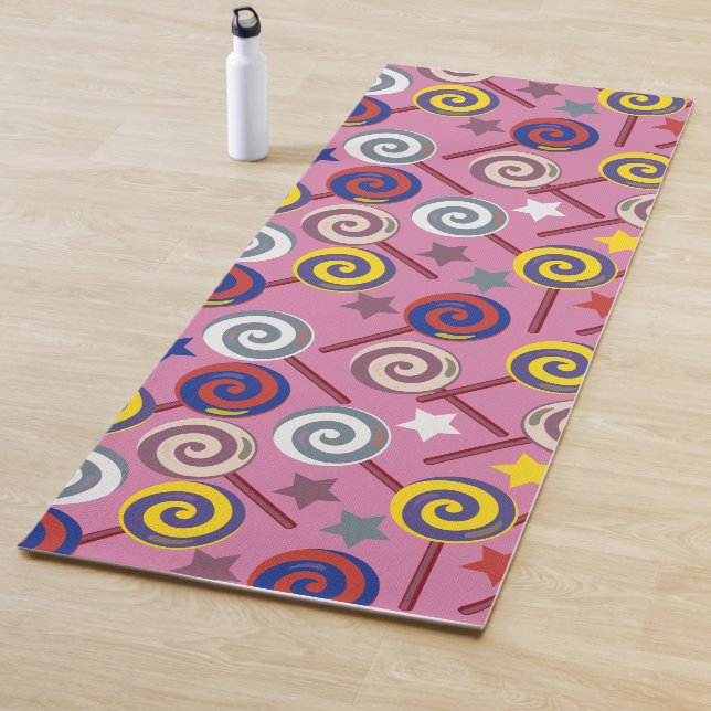 Candy pattern | Lollies pattern | lollipop 7 Yoga Mat (In Situ)