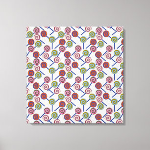 Candy pattern Lollies pattern lollipop 8 Canvas Print