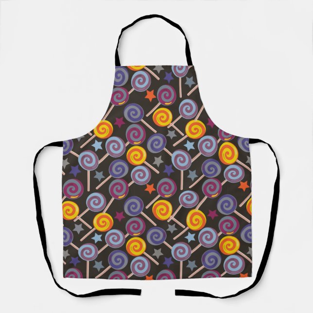 Candy pattern | Lollies pattern | lollipop 9 Apron (Front)