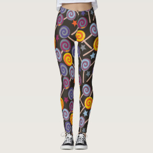 Candy pattern Lollies pattern lollipop 9 Leggings
