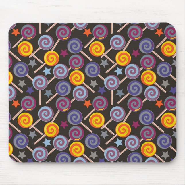 Candy pattern | Lollies pattern | lollipop 9 Mouse Pad (Front)